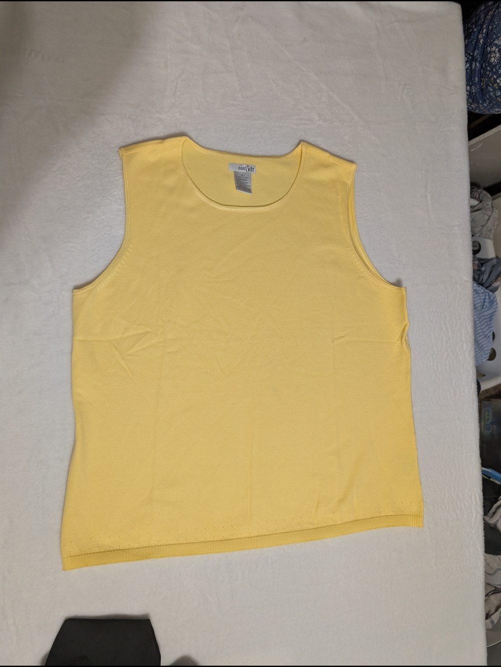 East 5th Yellow Tank Top Feminine Size: 1Extra , Casual dress